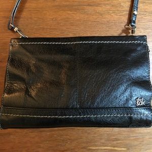 The Sak Black Leather Crossbody Purse